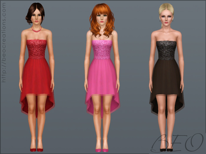 Cocktail dresss for The Sims 3 by BEO (2)